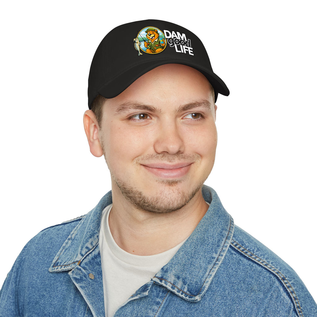 Swanky Beaver Fishing "DAMgoodLIFE" Baseball Cap — Vintage Game Day Hat