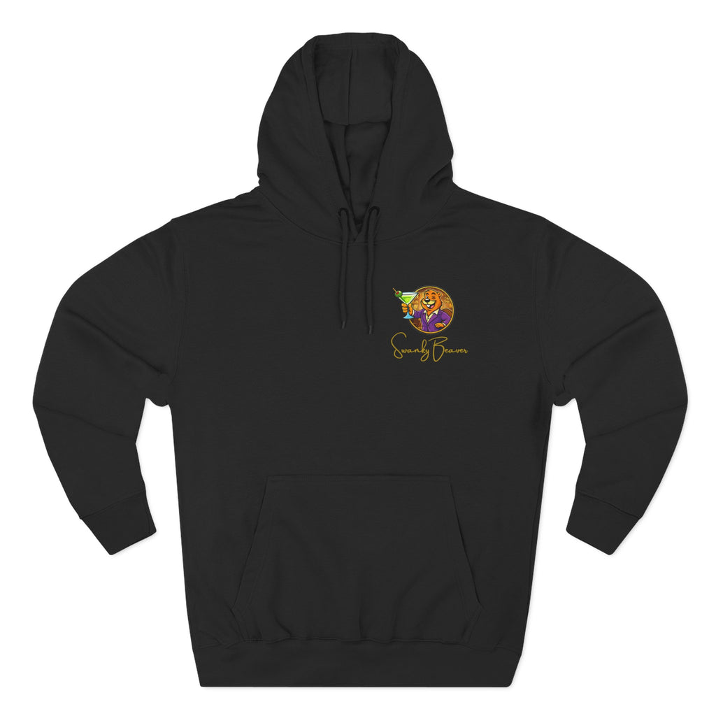 Hoodie "DAMgoodLIFE" Martini — Cozy Graphic Pullover with Swanky Beaver