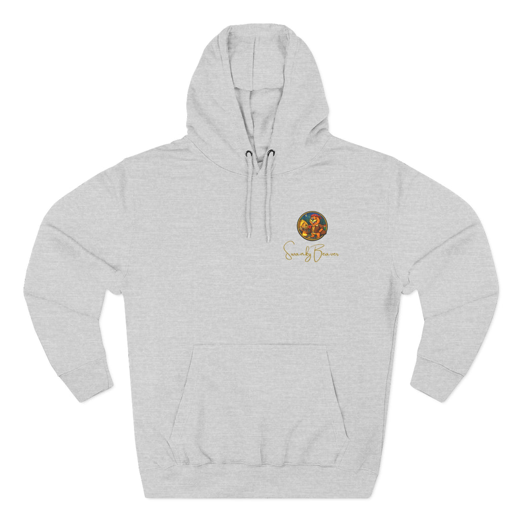 Hoodie "DAMgoodLIFE" Camping — Cozy Graphic Pullover with Swanky Beaver