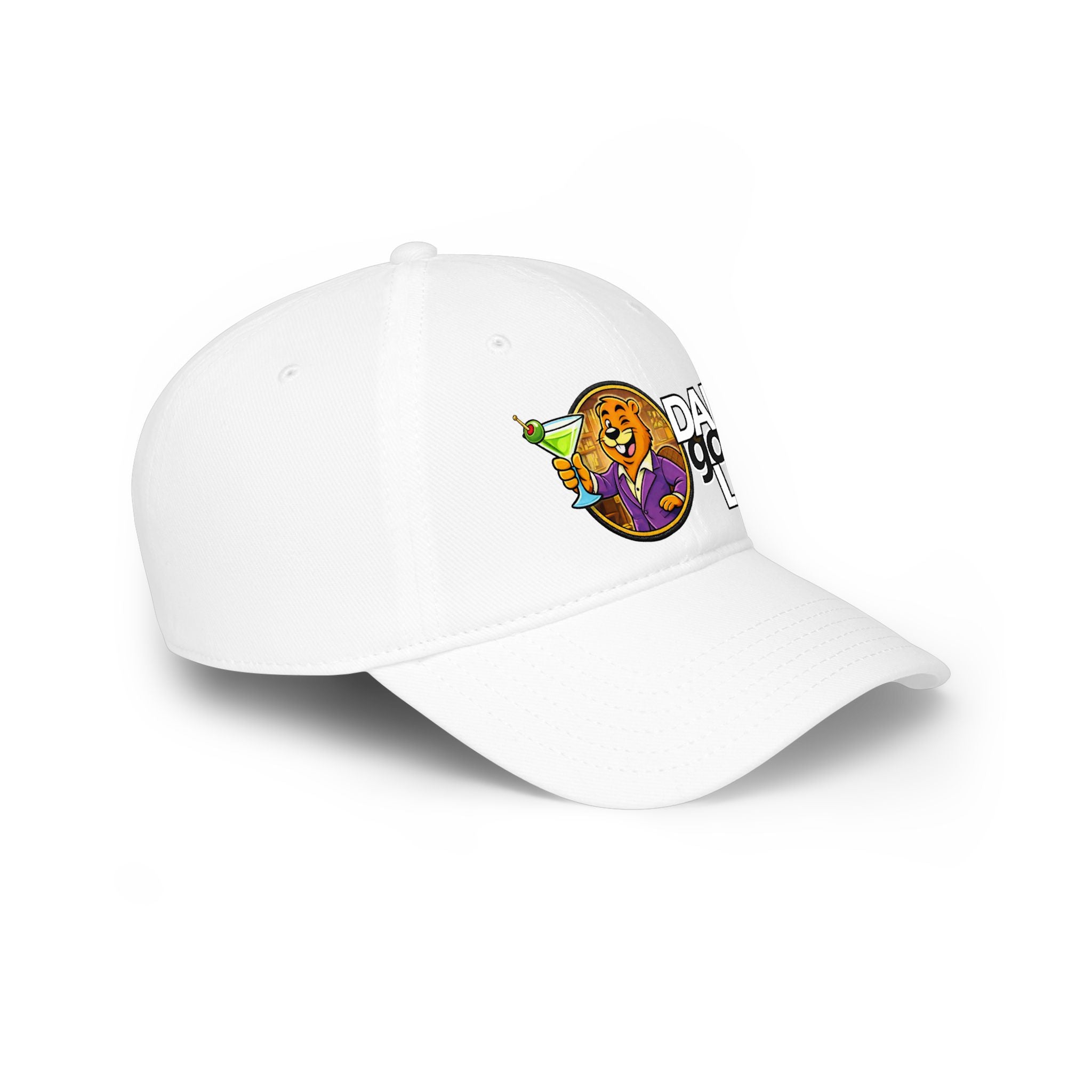 Swanky Beaver Martini "DAMgoodLIFE" Baseball Cap — Vintage Game Day Hat