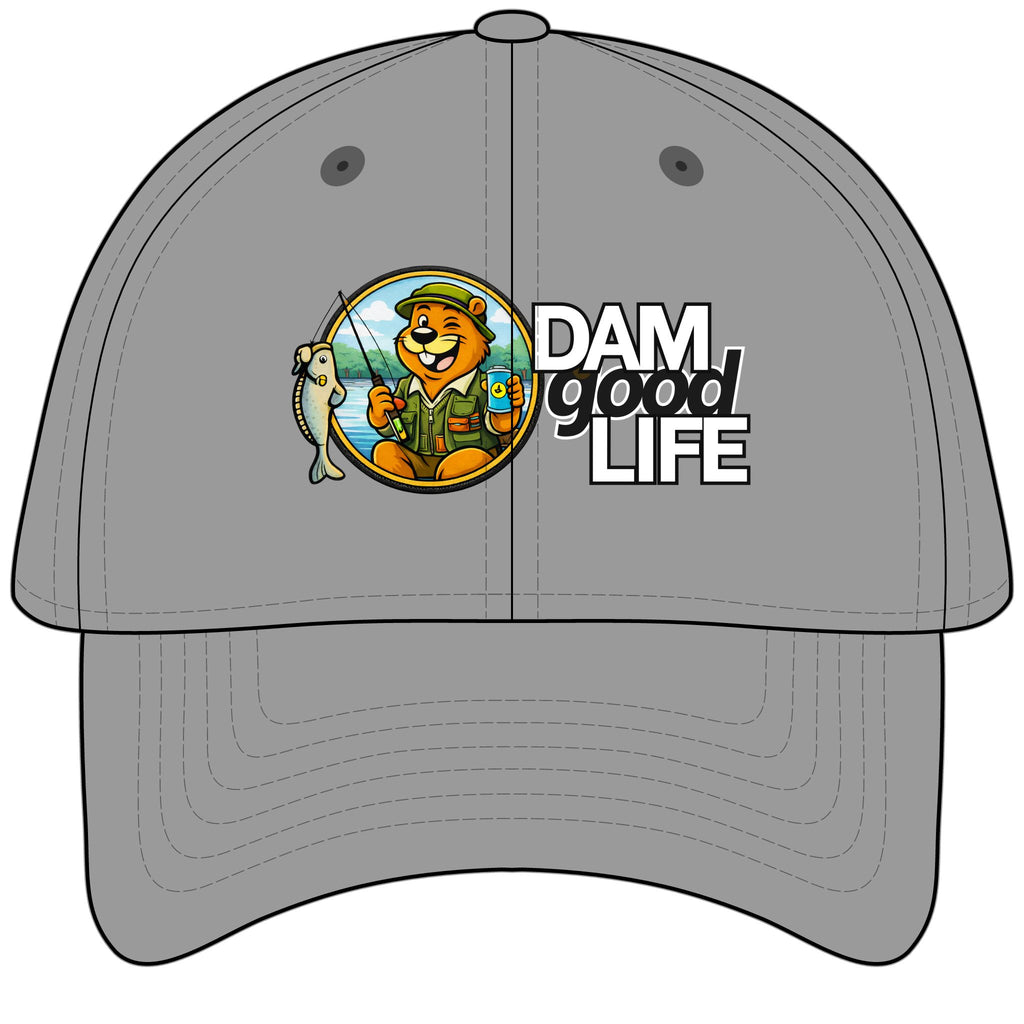 Baseball Cap Fishing Swanky Beaver — "DAMgoodLIFE" & Outdoors Hat