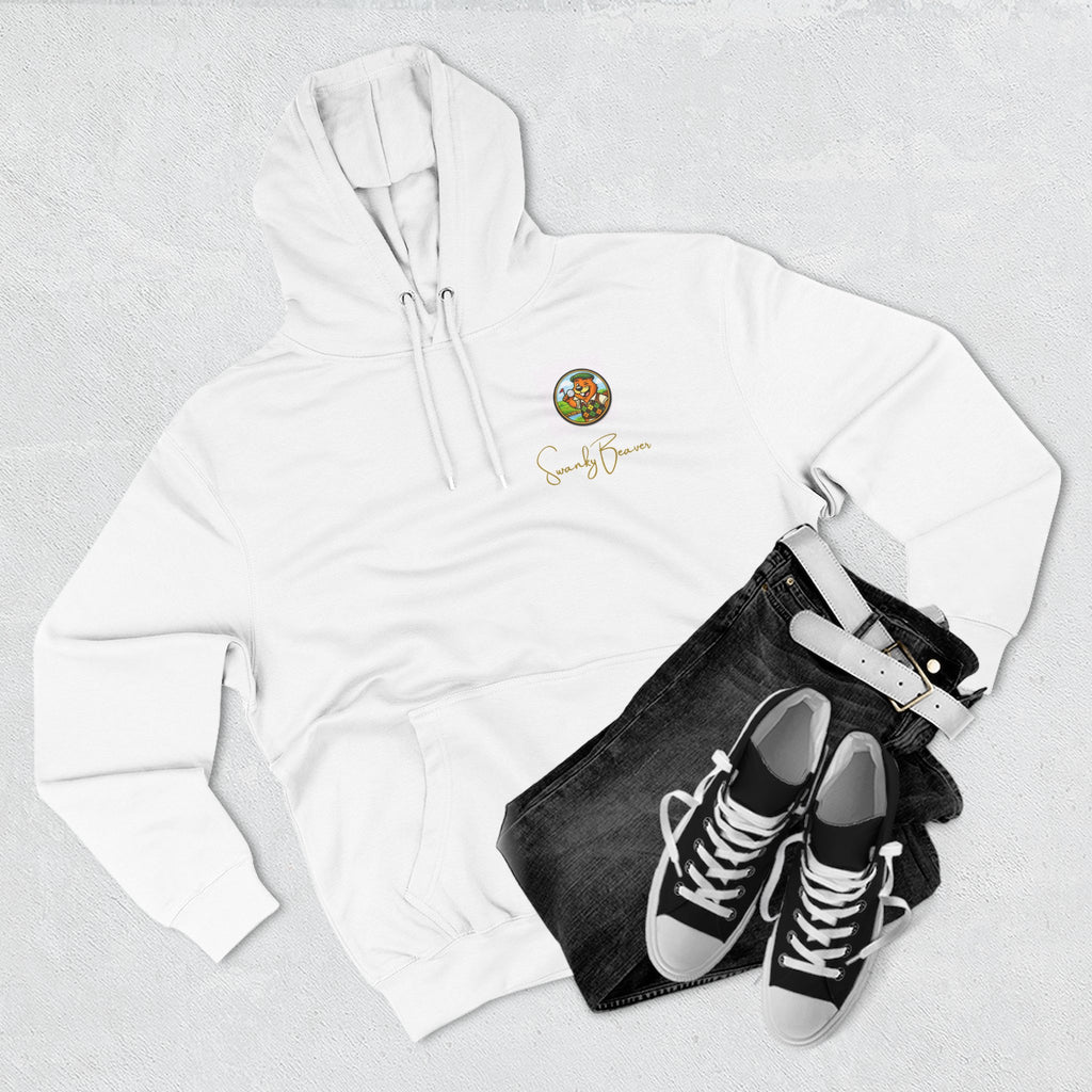 Hoodie "DAMgoodLIFE" Golfing — Cozy Graphic Pullover with Swanky Beaver