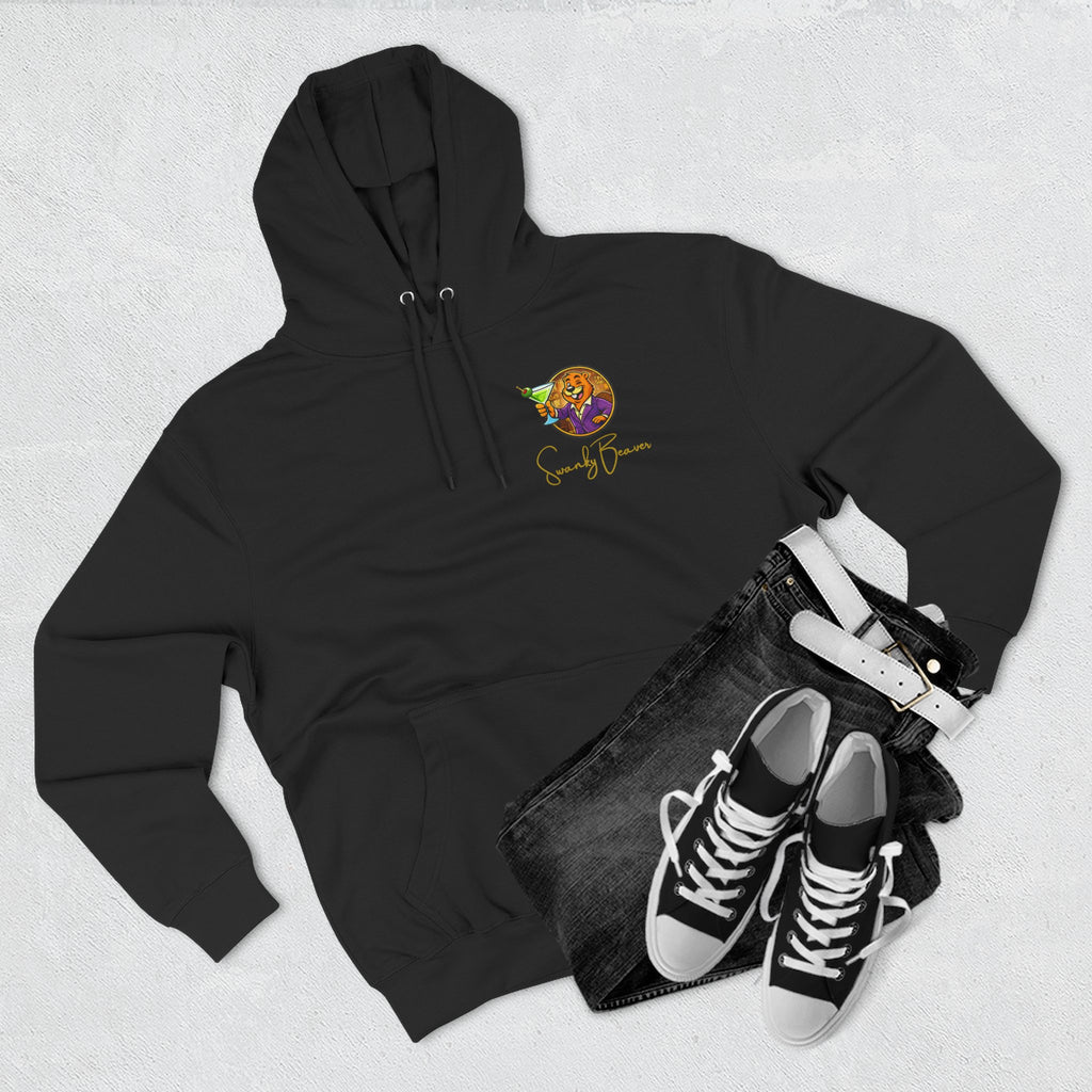 Hoodie "DAMgoodLIFE" Martini — Cozy Graphic Pullover with Swanky Beaver