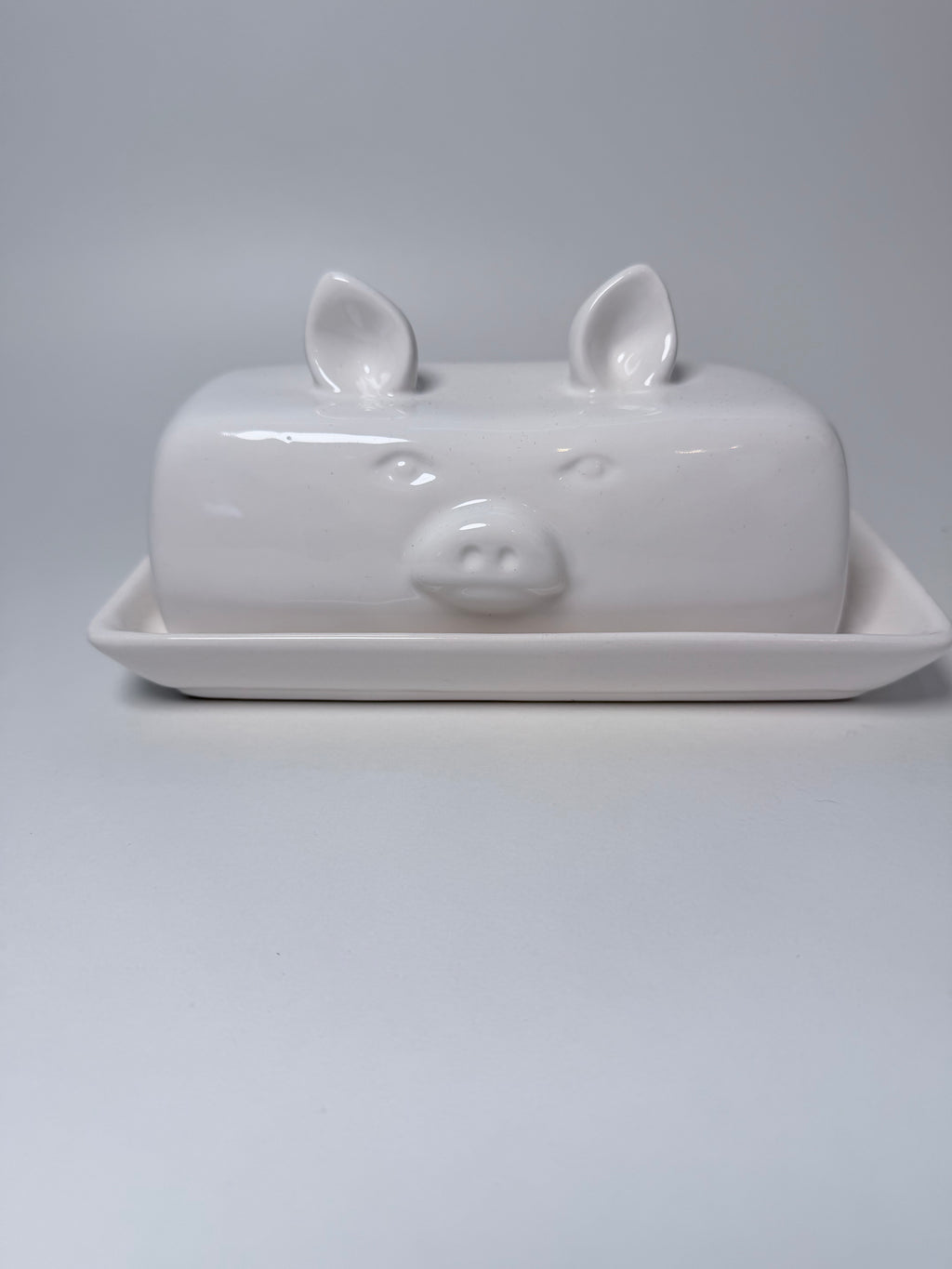 Piglet Butter Dish with Lid
