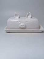 Piglet Butter Dish with Lid