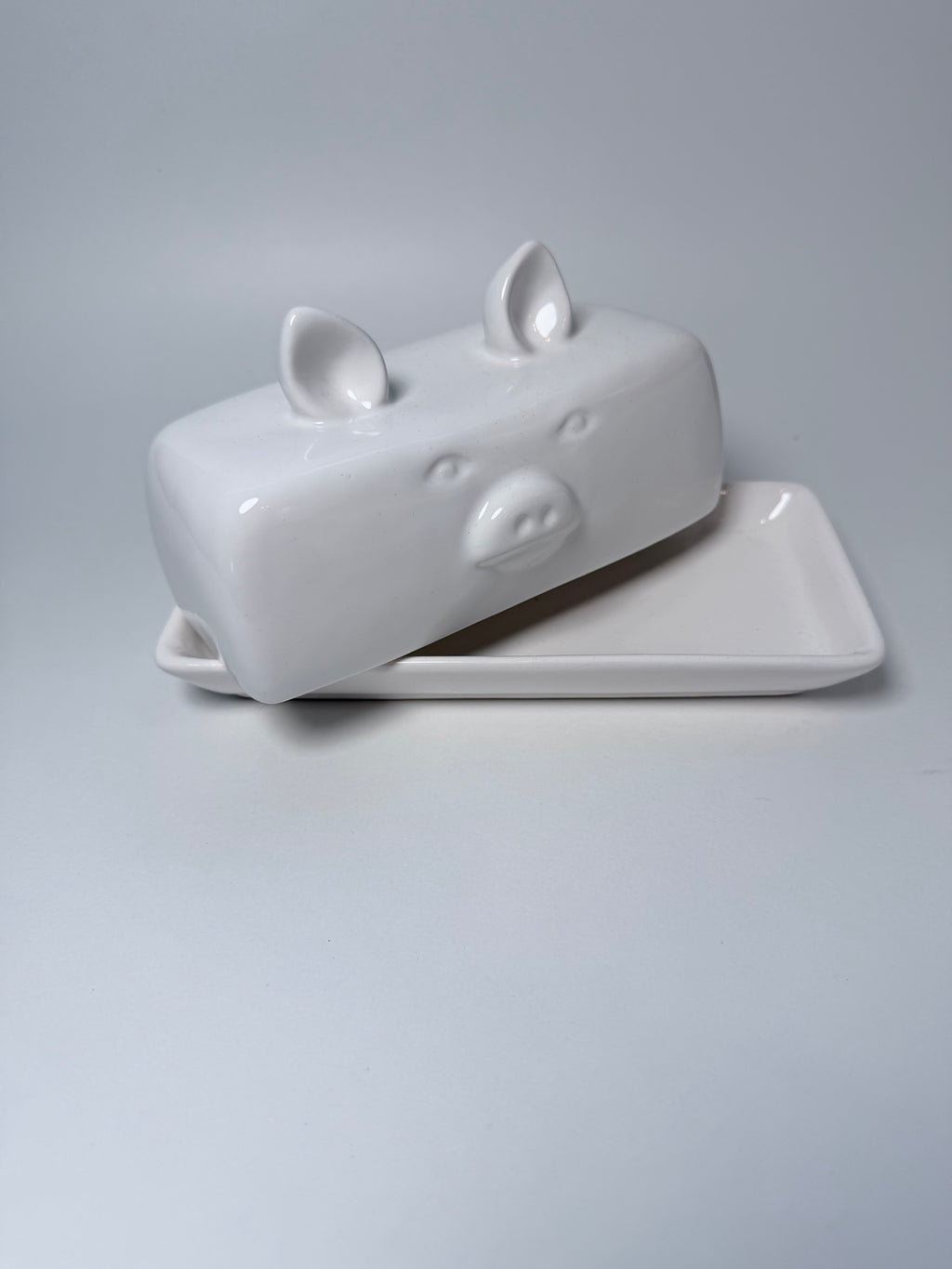 Piglet Butter Dish with Lid